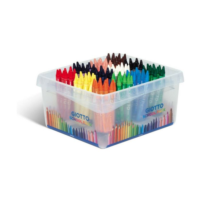 Ceras de colores Giotto Schoolpack 144 Unidades Caja Multicolor 1