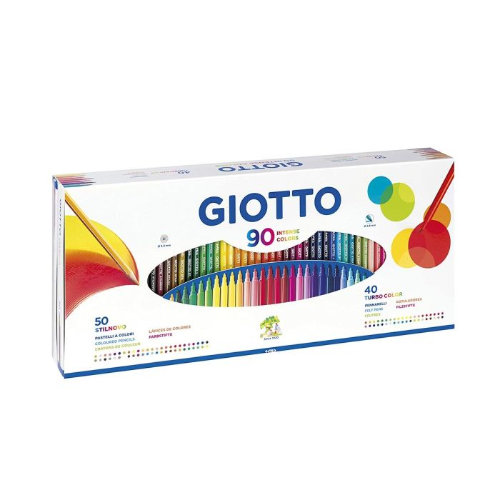 Giotto Stilnovo Caja 50 Lapiceros + 40 Rotuladores + Sacapuntas Giotto F257500