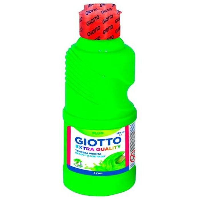 Témpera Giotto Fluo Verde 250 ml (8 Unidades) 1