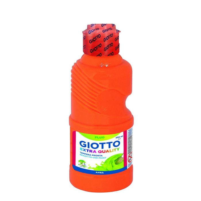Témpera Giotto Fluo Naranja 250 ml (8 Unidades) 1