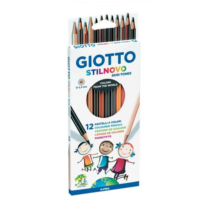Lápices de colores Giotto Stilnovo Skin Tones Multicolor (10 Unidades) 1