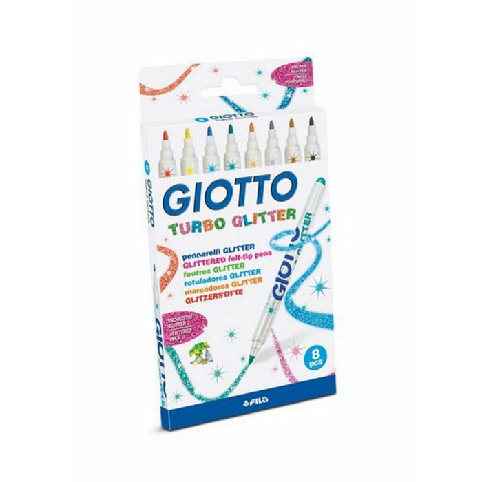 Set de Rotuladores Giotto Turbo Glitter Multicolor (10 Unidades) 1