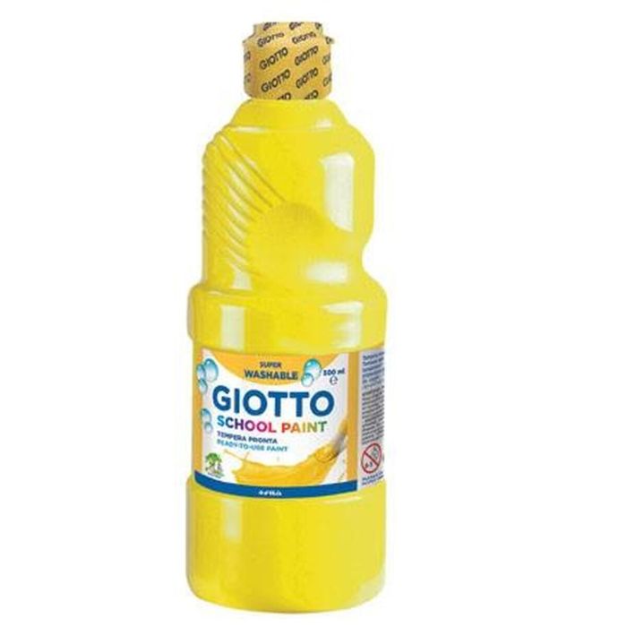 Témpera Giotto School Amarillo 500 ml Lavable (6 Unidades) 1