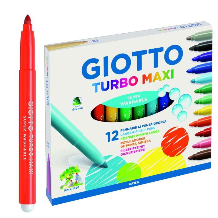 Set de Rotuladores Giotto Turbo Maxi Multicolor (60 unidades) 1