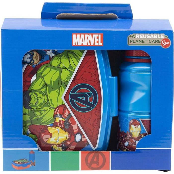 Set de Fiambrera y Bidón The Avengers CZ11275 380 ml 17 cm Plástico 2