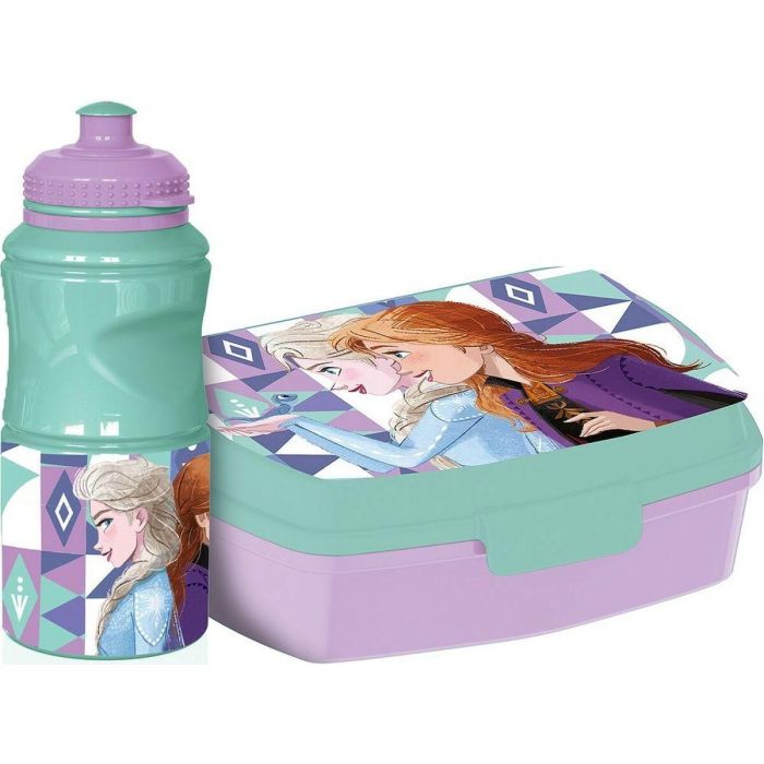 Set de Fiambrera y Bidón Frozen CZ11276 380 ml 17 cm Plástico