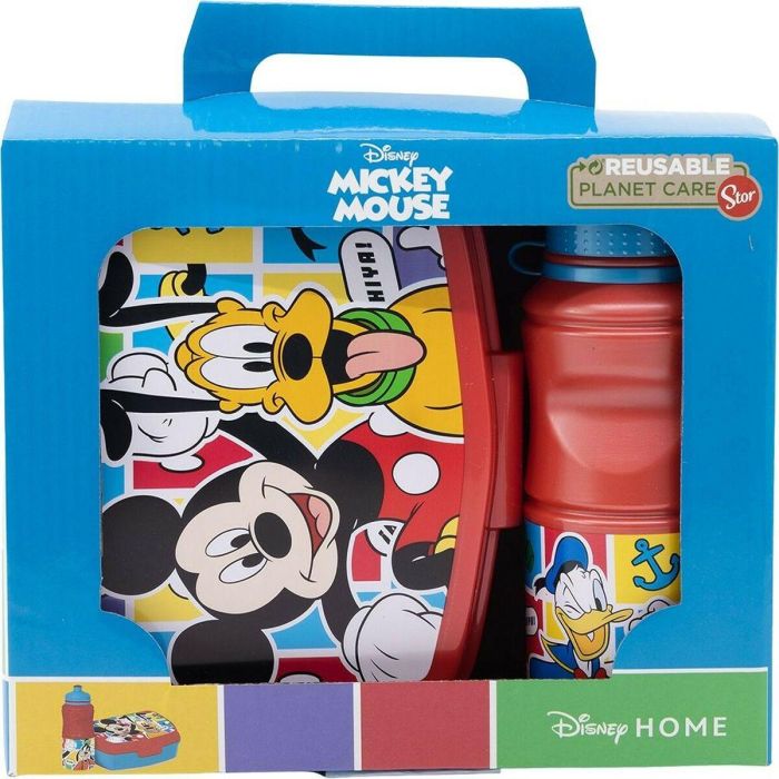 Set de Fiambrera y Bidón Mickey Mouse CZ11277 380 ml 17 cm Plástico 2