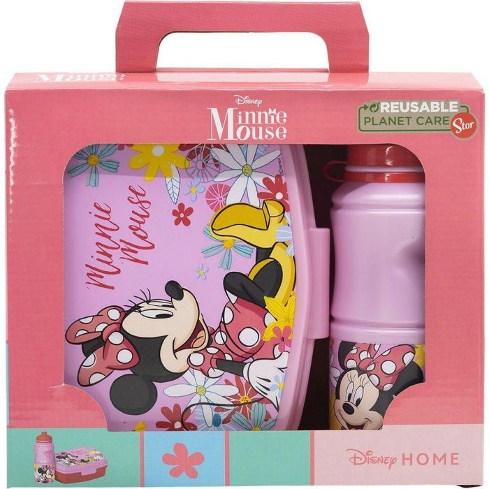 Set de Fiambrera y Bidón Minnie Mouse CZ11278 380 ml 17 cm Plástico 2