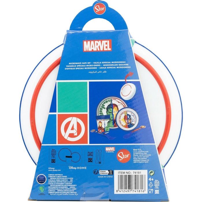 Set de Menaje Infantil The Avengers CZ11304 Plástico (5 Piezas) 1