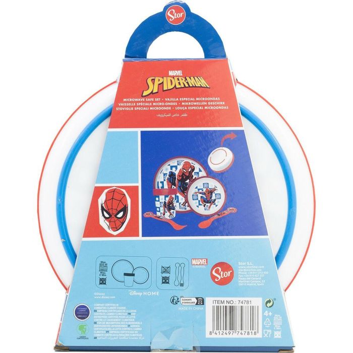 Set de Menaje Infantil Spider-Man CZ11308 Plástico (5 Piezas) 1