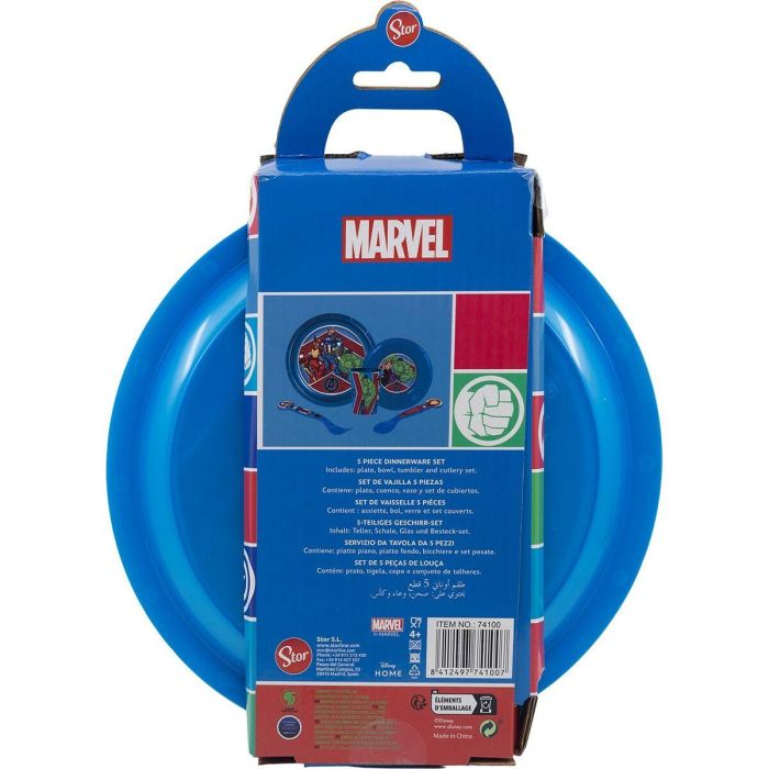 Set de Menaje Infantil The Avengers CZ11309 Plástico (5 Piezas) 1