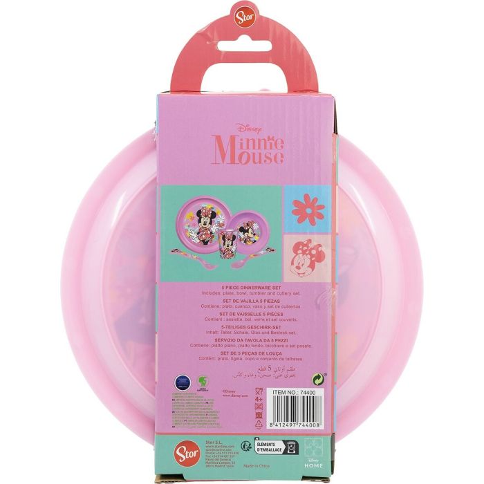 Set de Menaje Infantil Minnie Mouse Rosa 5 Piezas 1