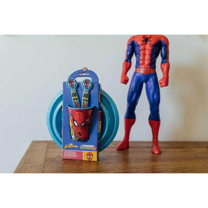 Set de Menaje Infantil Spider-Man CZ11313 Plástico (5 Piezas) 4