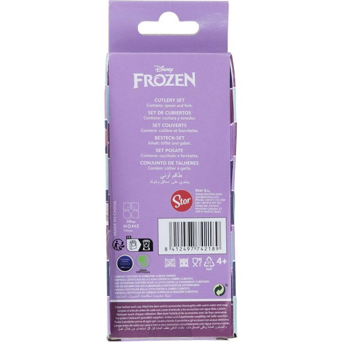 Juego de Cubiertos Frozen CZ11341 Acero Inoxidable Infantil 2 Piezas 2