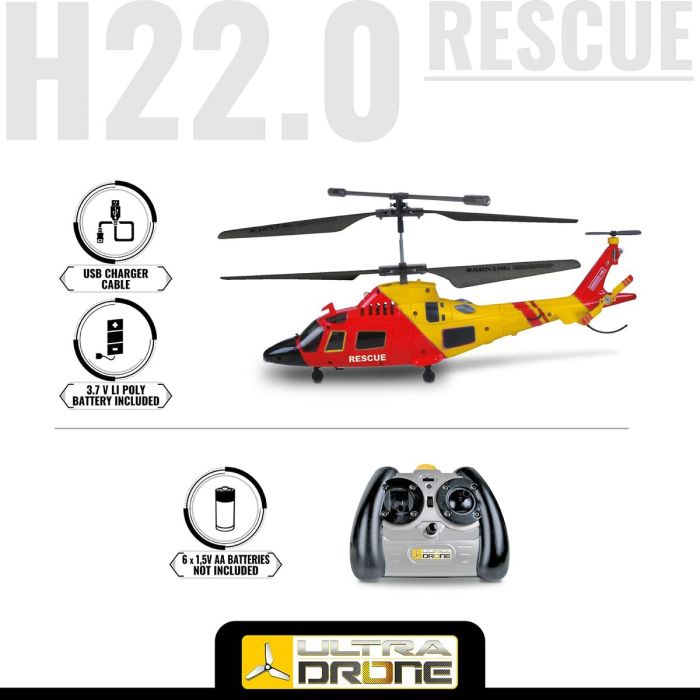 Helicóptero con Radiocontrol Mondo Ultradrone H22 Rescue 3