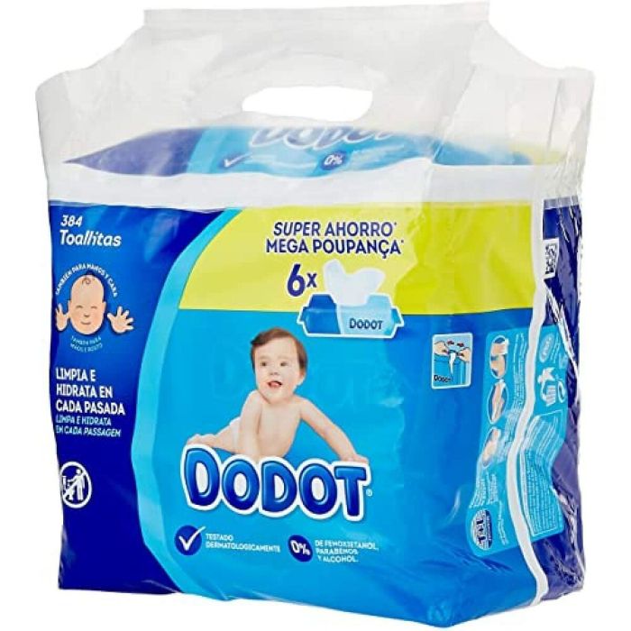 Dodot Azul toallitas humedas bebé 64uds