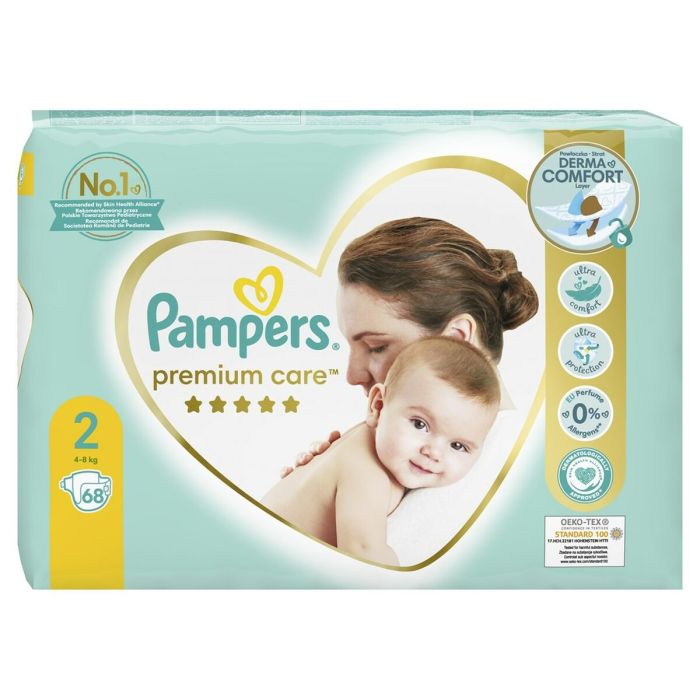 Pampers Pure Protection - Pañales desechables, talla 0, 31 unidades