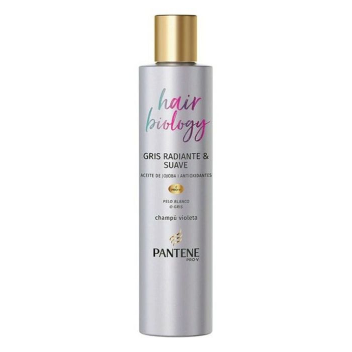 Pantene HAIR BIOLOGY GRIS RADIANTE Champú Protección Cabello Gris y Blanco 250 ml Pantene HAIR BIOLOGY GRIS RADIANTE Champú Protección Cabello Gris y Blanco 250 ml