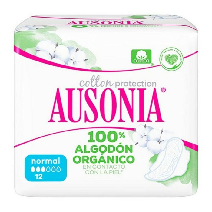 Compresas Normales con Alas ORGANIC Ausonia Ausonia Organic (12 uds)