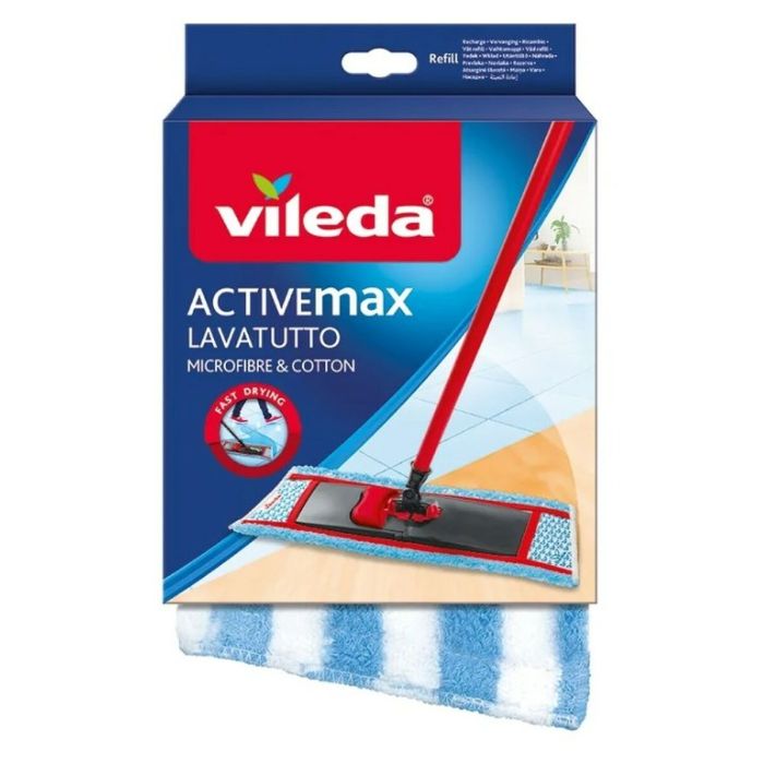 Recambio para Mopas Vileda ViledaActive Max Microfibra Algodón (1 unidad) Recambio para Mopas Vileda ViledaActive Max Microfibra Algodón (1 unidad)
