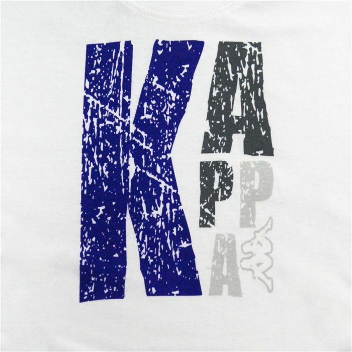 Camiseta de Manga Corta Hombre Kappa Sportswear Logo Blanco 1