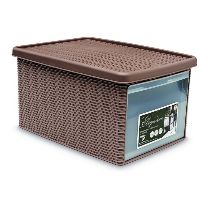 Caja Elegance Abierta Gr Beige 15L Stefanplast 29X21CM (5 Unidades) Caja Elegance Abierta Gr Beige 15L Stefanplast 29X21CM (5 Unidades)