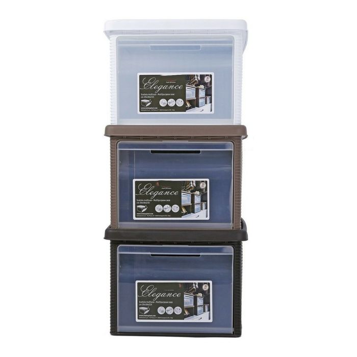 Caja con Tapa Stefanplast Stefanplast_30002 29 x 21 x 39 cm Beige 3 Caja con Tapa Stefanplast Stefanplast_30002 29 x 21 x 39 cm Beige 3