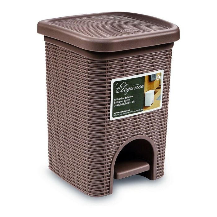 Papelera Stefanplast 30101 Negro Beige 6 L 6 Papelera Stefanplast 30101 Negro Beige 6 L 6