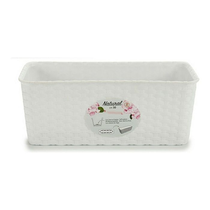 Jardinera Natural Reser Agua 30Cm Blanco Stefanplast (12 Unidades) Jardinera Natural Reser Agua 30Cm Blanco Stefanplast (12 Unidades)