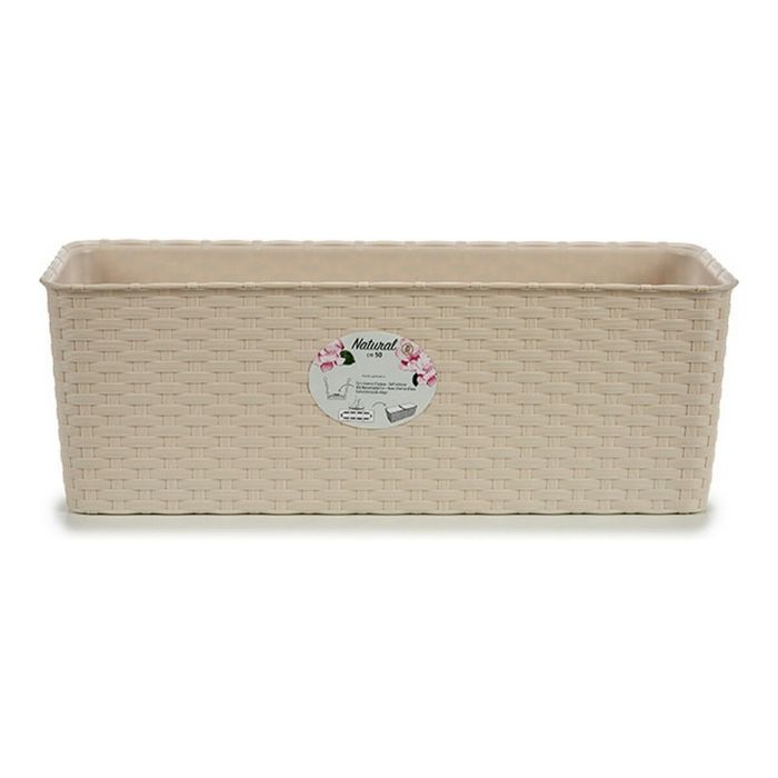 Jardinera Natural Reser Agua 50Cm Beige Stefanplast (12 Unidades) Jardinera Natural Reser Agua 50Cm Beige Stefanplast (12 Unidades)
