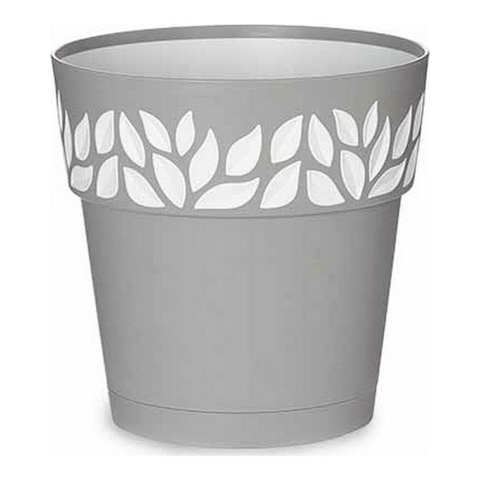 Maceta Plastico 20 Cm Cloe Gris Stefanplast (12 Unidades) Maceta Plastico 20 Cm Cloe Gris Stefanplast (12 Unidades)