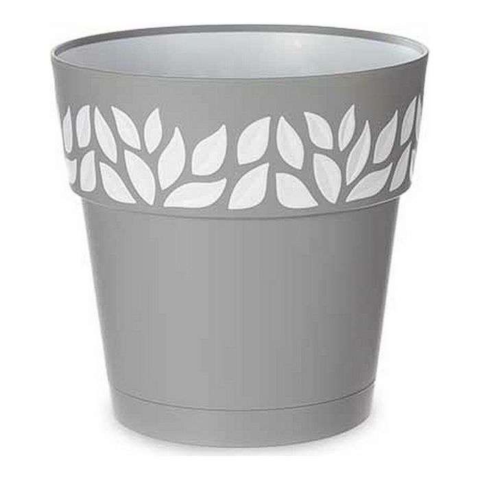 Maceta Plastico 25 Cm Cloe Gris Stefanplast (6 Unidades) Maceta Plastico 25 Cm Cloe Gris Stefanplast (6 Unidades)