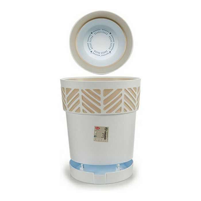 Macetero Stefanplast Orfeo Beige Blanco Plástico 29 x 29 x 29 cm 1 Macetero Stefanplast Orfeo Beige Blanco Plástico 29 x 29 x 29 cm 1