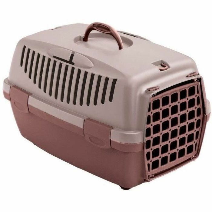 Caja de transporte - KERBL - Gulliver 1 - 48 x 32 x 31 cm - Rosa / Marrón