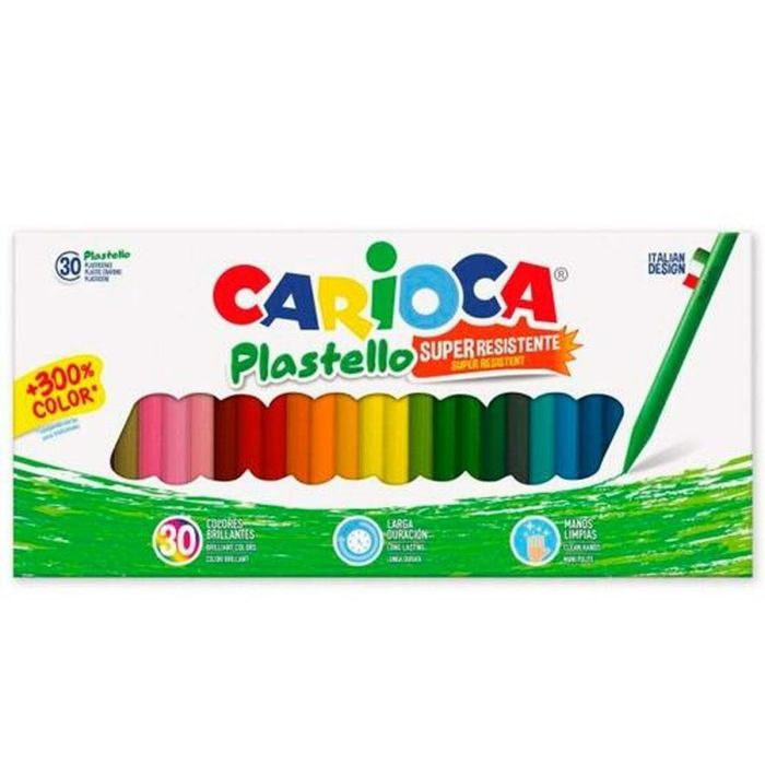 Ceras de colores Carioca Plastello Multicolor (54 Unidades) 1