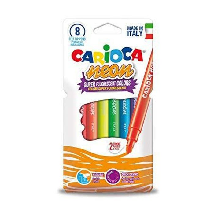 Set de Marcadores Fluorescentes Carioca Neon Multicolor (24 Unidades) 1