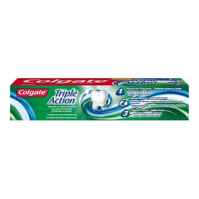 Pasta de Dientes Colgate TRIPLE ACCION original mint 75 ml 3