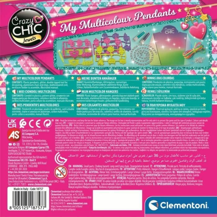 Kit de Joyería Clementoni Crazy Chic Abalorios 1