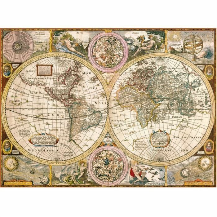 Puzzle Clementoni Old Map 33531.2 188 x 84 cm 3000 Piezas 5