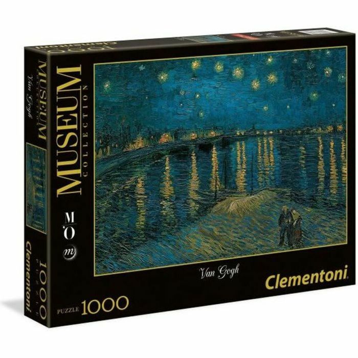 PUZZLE Collection Museum 1000 piezas - Van Gogh Noche estrellada en el Ródano