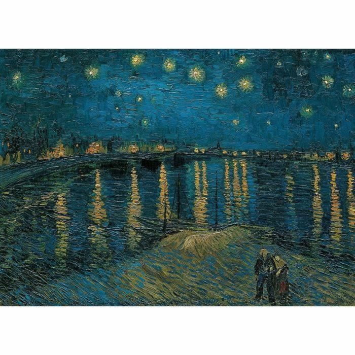 Puzzle Clementoni Museum Collection - Van Gogh Starry night on the Rhone 393442 69 x 50 cm 1000 Piezas 5