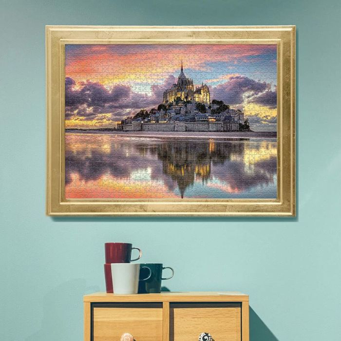 Puzzle Clementoni The magnificent Mont Saint-Michel 39367.1 98 x 33 cm 1000 Piezas 3