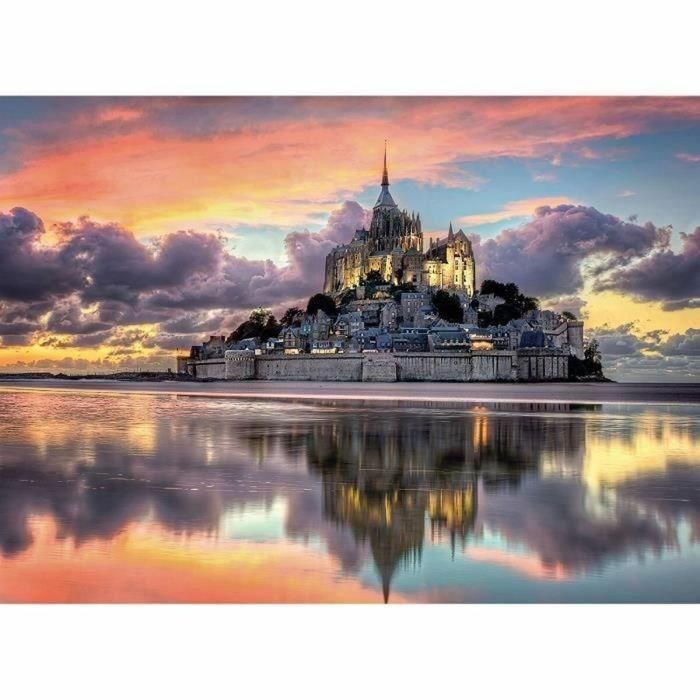 Puzzle Clementoni The magnificent Mont Saint-Michel 39367.1 98 x 33 cm 1000 Piezas 7