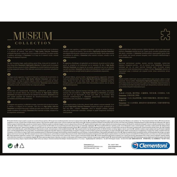 Puzzle Clementoni Museum Collection: Hokusai Great Wave 39378.7 98 x 33 cm 1000 Piezas 3