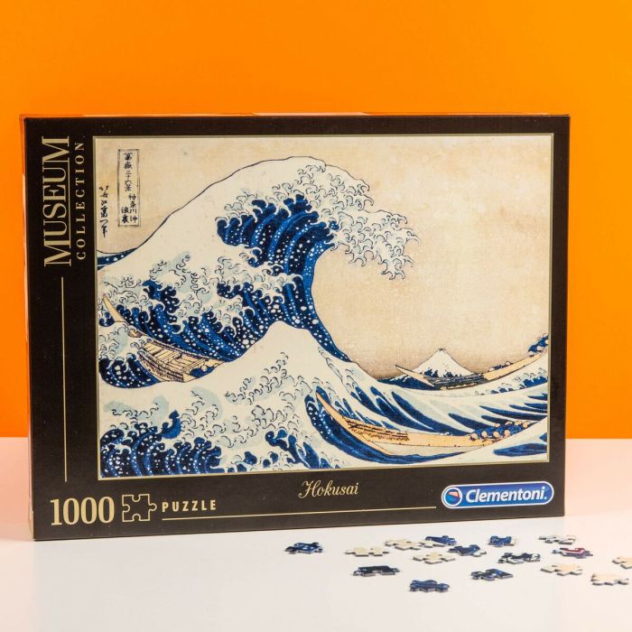 Puzzle Clementoni Museum Collection: Hokusai Great Wave 39378.7 98 x 33 cm 1000 Piezas 1