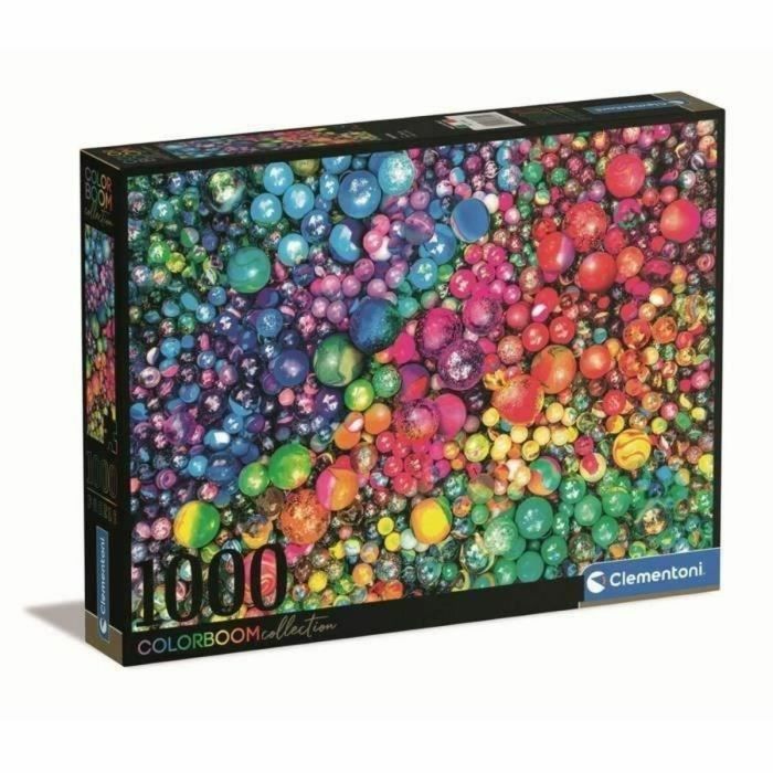 Clementoni -Colección Colorboom - 1000 piezas - Canicas