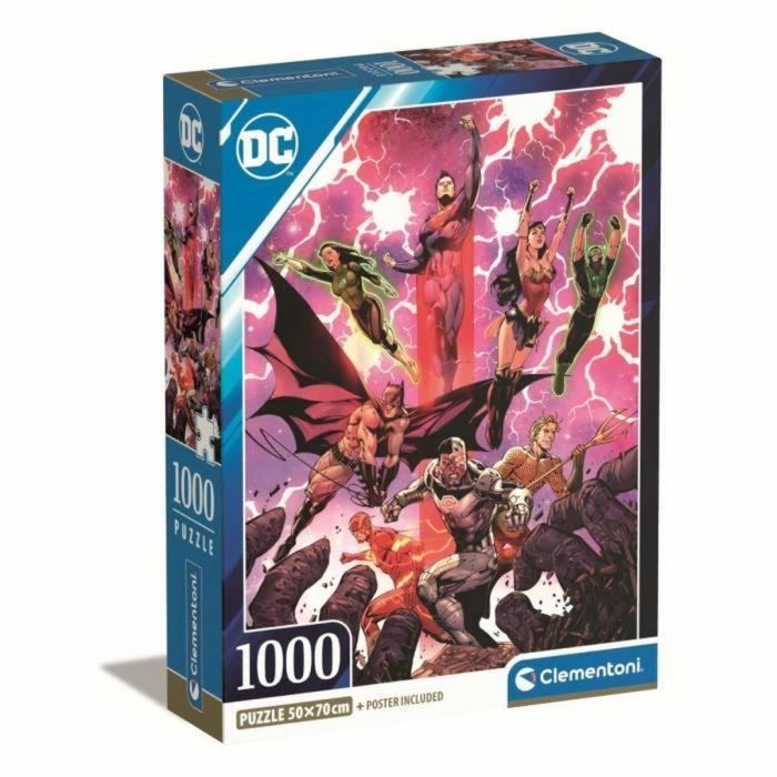 Clementoni - 1000p DC Comics - 70 x 50 cm - Con póster