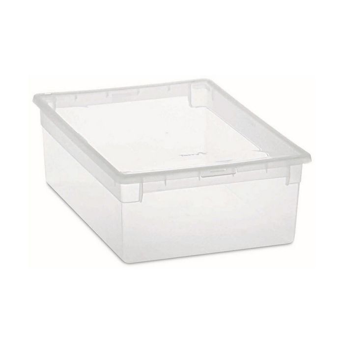 Caja Multiusos Terry Light Box M Con Tapa Transparente Polipropileno Plástico 27,8 x 39,6 x 13,2 cm