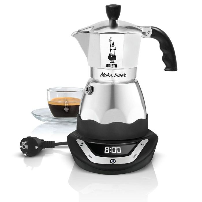 Bialetti Moka Timer 3TZ Cafetera Moka para 3 Tazas