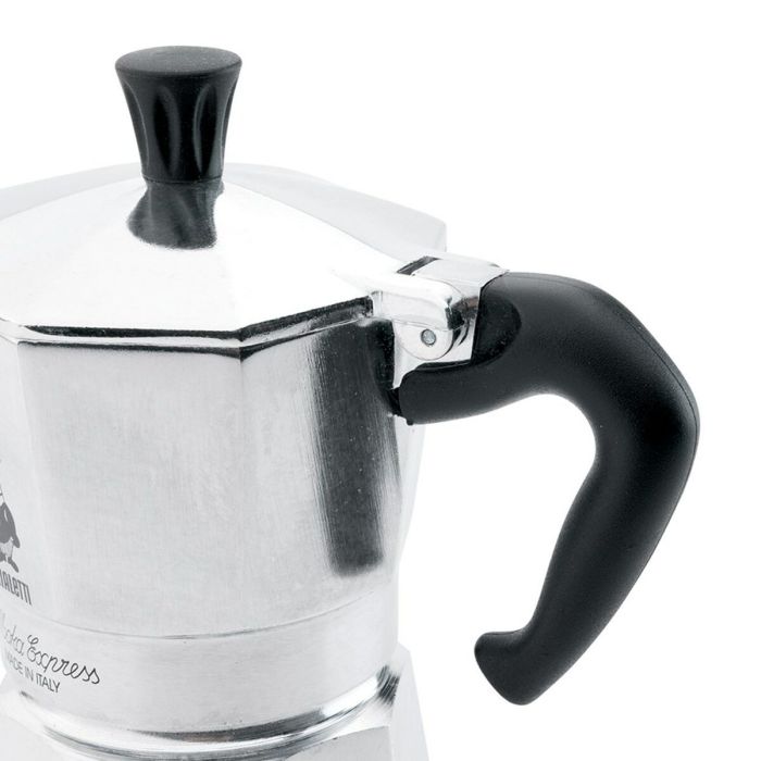 Cafetera Italiana Bialetti Moka Express Plateado Aluminio Metal 60 ml 1 Taza 4 Cafetera Italiana Bialetti Moka Express Plateado Aluminio Metal 60 ml 1 Taza 4